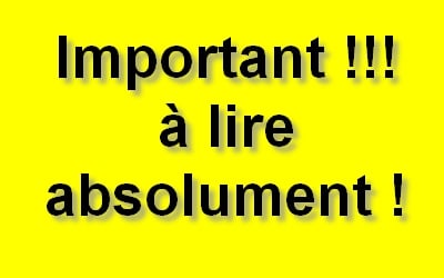 Information nouveau site