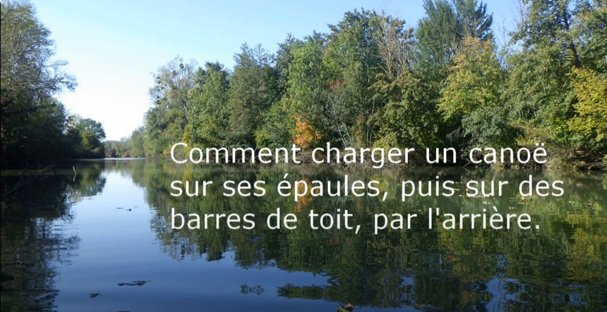 Charger un canoe sur une voiture par l’arrière