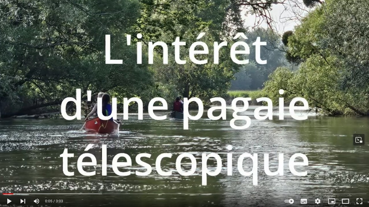 La pagaie télescopique