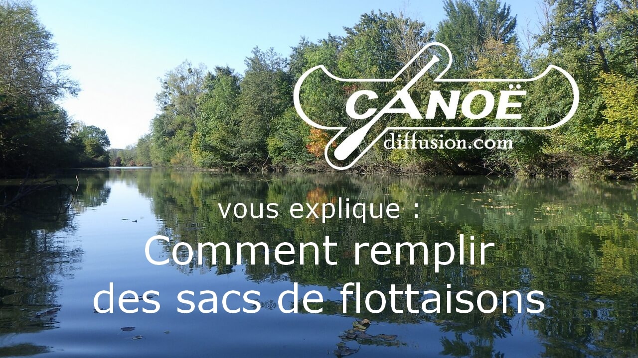 Remplissage des sacs de flottaison pour canoe